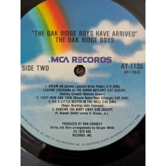 The Oak Ridge Boys Have Arrived Vinyl Record LP 1979 MCA Records Sail Away - Picture 6 of 6